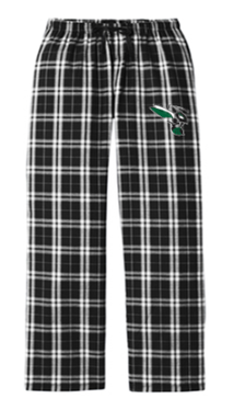 District ® Women's Flannel Plaid Pant with Logo on Left Hip / Thigh