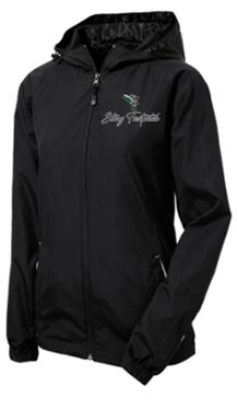 Sport-Tek® Women's Colorblock Hooded Raglan Jacket with Logo Embroidered on Left Chest