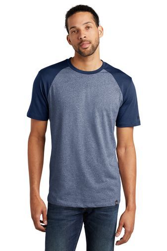 New Era® Heritage Blend Varsity Tee in Royal / Royal