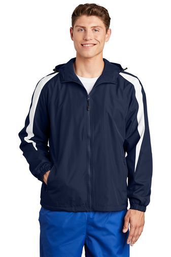 Sport-Tek® Fleece-Lined Colorblock Jacket with Left Chest Logo