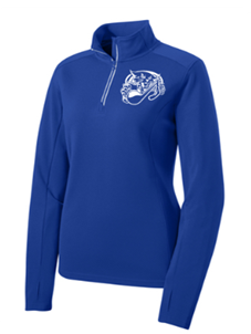 Sport-Tek® Women's Sport-Wick® Textured 1/4-Zip Pullover in Royal