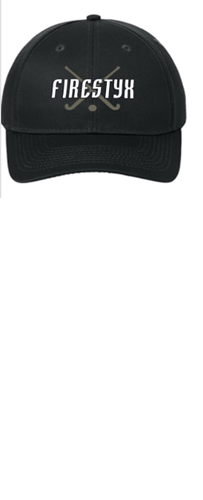 Port Authority® Uniforming Twill Cap in Black & White