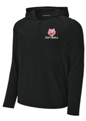 Sport-Tek® Repeat 1/2-Zip Long Sleeve Hooded Jacket