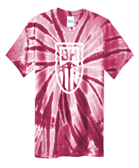 Port & Company® Tie-Dye Long Sleeve Tee in Maroon