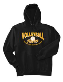 Hanes® Ultimate Cotton® Pullover Hooded Sweatshirt with logo on front
