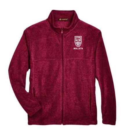 Harriton M990 Men's 8 oz. Full-Zip Fleece