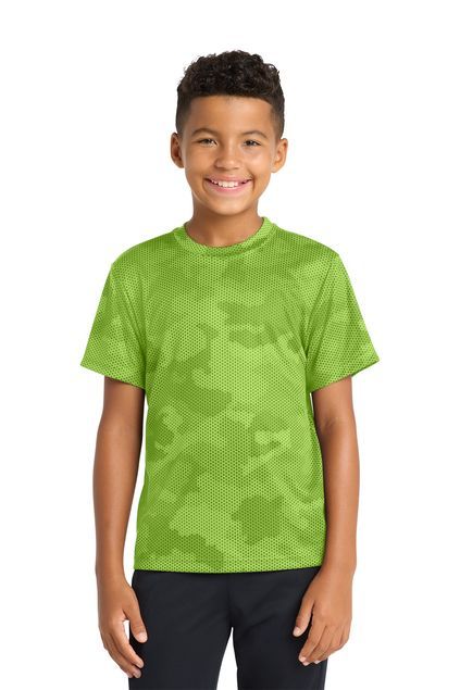 Sport-Tek® CamoHex Tee - Youth with Front Logo