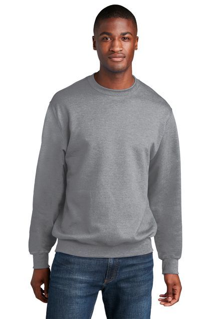 Port & Co™ Core Fleece Crewneck Sweatshirt - Unisex with Front Logo