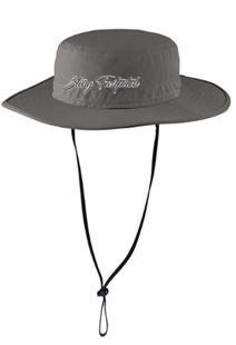 Port Authority® Outdoor Wide-Brim Hat in Sterling Grey with Logo
