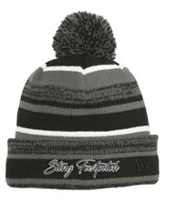 New Era® Sideline Beanie in Black / Grey with Embroidered Logo