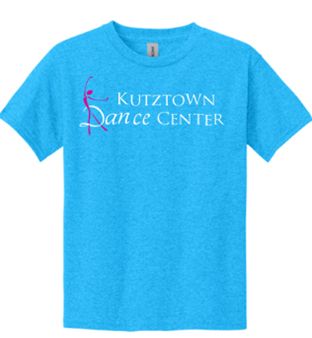 Gildan® - Youth Heavy Cotton™ 100% Cotton T-Shirt in Heather Sapphire w/Rhinestone Logo