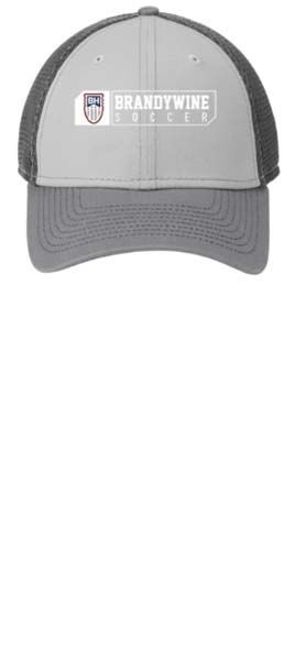 New Era® Stretch Mesh Contrast Stitch Cap in Grey / Steel