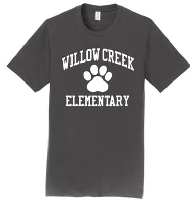 Port Authority® - Fan Favorite Tee in Charcoal with Willow Creek Elementary on Full Chest