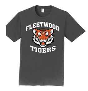 Port Authority® - Fan Favorite Tee in Charcoal with Fleetwood tigers on Full Chest