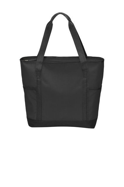 Port Authority® On-The-Go Tote in Black with Logo #1