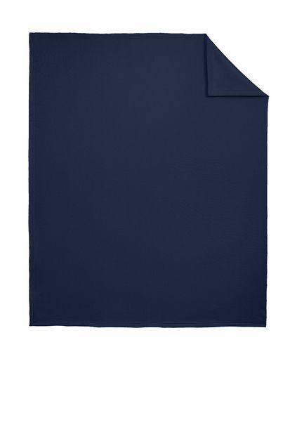 Port & Co™ Core Fleece Sweatshirt Blanket in Navy