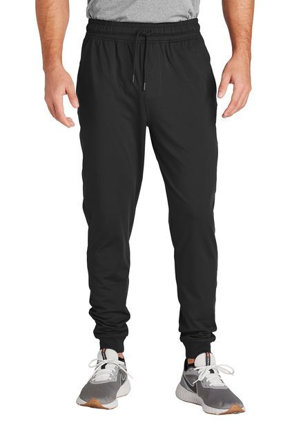 Sport-Tek® Sport-Wick® Stretch Jogger with Logo on Left Leg