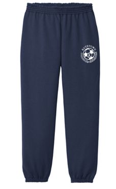 Port & Co™ Essential Fleece Sweatpant with Pockets with logo on front leg