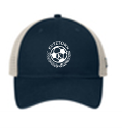 New Era® 9TWENTY® Unstructured Mesh Snapback Cap in Navy/White