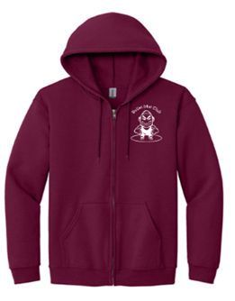 Adult - Gildan® - Heavy Blend Full-Zip Hooded Sweatshirt in Maroon