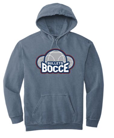 Comfort Colors® Ring Spun Hooded Sweatshirt in Blue Jean