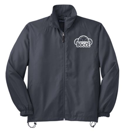 Sport-Tek® Full-Zip Wind Jacket in Graphite