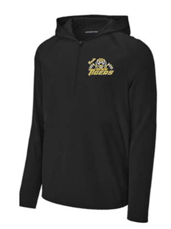 Sport-Tek® Repeat 1/2-Zip Long Sleeve Hooded Jacket