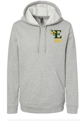 Addidas© Fleece Hoodie with Logo Left Chest