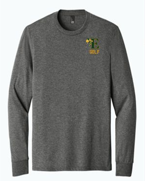 District ® Perfect Tri ® Long Sleeve Tee with Logo Left Chest