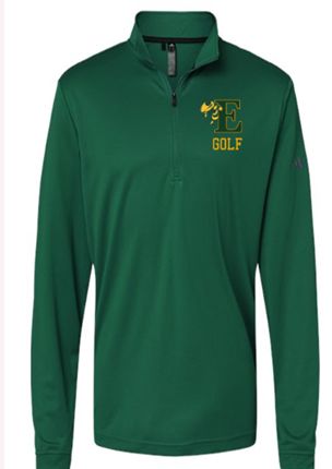 Addidas© Long Sleeve 1/4 Zip with Logo Left Chest