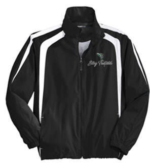 Sport-Tek® Colorblock Raglan Jacket with Logo Embroidered on Left Chest