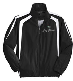 Sport-Tek® Colorblock Raglan Jacket with Logo Embroidered on Left Chest