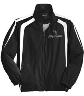 Sport-Tek® Colorblock Raglan Jacket with Logo Embroidered on Left Chest