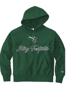 Champion Reverse Weave® Pullover Hooded Sweatshirt with Logo on Full Front Screen