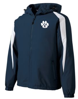 Sport-Tek® Fleece-Lined Colorblock Jacket with Left Chest Logo