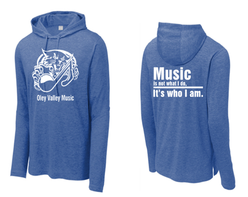 Sport-Tek ® PosiCharge ® Tri-Blend Wicking Long Sleeve Hoodie in Royal Heather