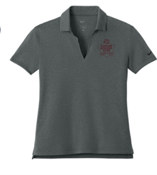 Nike Dri-FIT Smooth Heather Polo in Anthracite