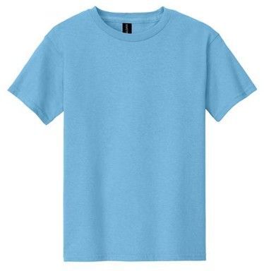 Adult & Youth  Gildan® - Heavy Cotton™ 100% Cotton T-Shirt in Sky Blue with Front Logo and Back Cast of 2026