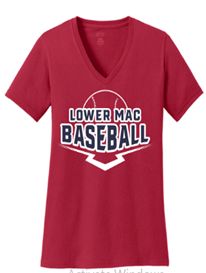 New Era® Women's Heritage Blend V-Neck Tee with Logo on Front