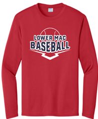 Port & Co™ Long Sleeve Performance Tee with Logo on Front