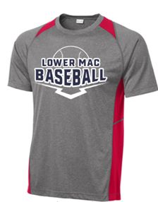 Sport-Tek® Heather Colorblock Contender™ Tee with Logo on Front