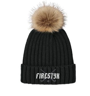 Port Authority® Faux Fur Pom Beanie