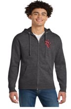 District® V.I.T.™ Fleece Full-Zip Hoodie i Heathered Charcoal