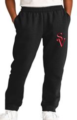 Port & Co™ Youth Core Fleece Jogger in Black