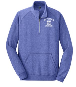 District® Lightweight Fleece 1/4-Zip in Heather Royal