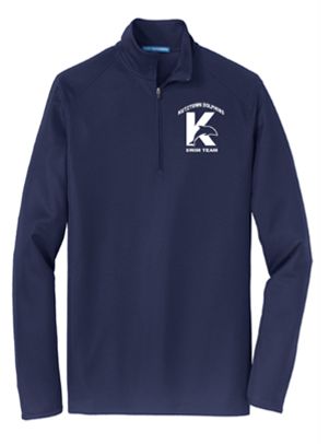 Port Authority® Pinpoint Mesh 1/2-Zip in Navy Blue