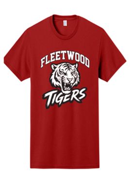 Jerzees® Dri-Power® 50/50 Cotton/Poly T-Shirt with Fleetwood Tigers Logo on Full chest