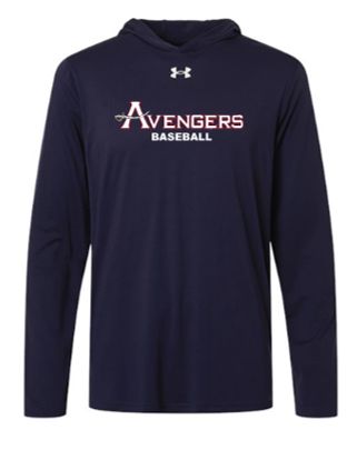 UA Adult Hooded Long sleeve Tee with Full Chest Logo