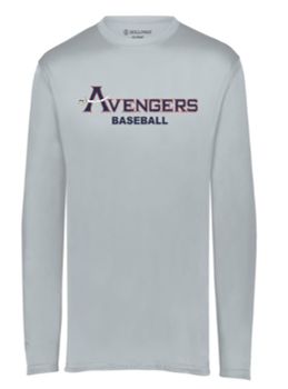Holloway LS Momentum Long Sleeve tee with Full Chest Logo