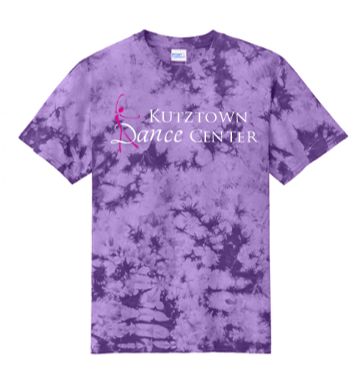 Port & Co® Crystal Tie-Dye Tee in Purple w/Rhinestone Logo